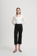 LEONA HIGH WAISTED CROPPED PANTS