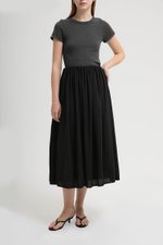 MARGO ELASTICATED PLEATED SKIRT
