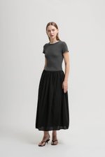 MARGO ELASTICATED PLEATED SKIRT