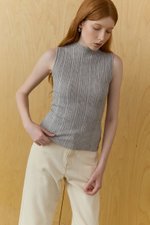 HELDA MOCK NECK KNIT TOP