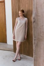 TASYA SHIFT LINEN MINI DRESS