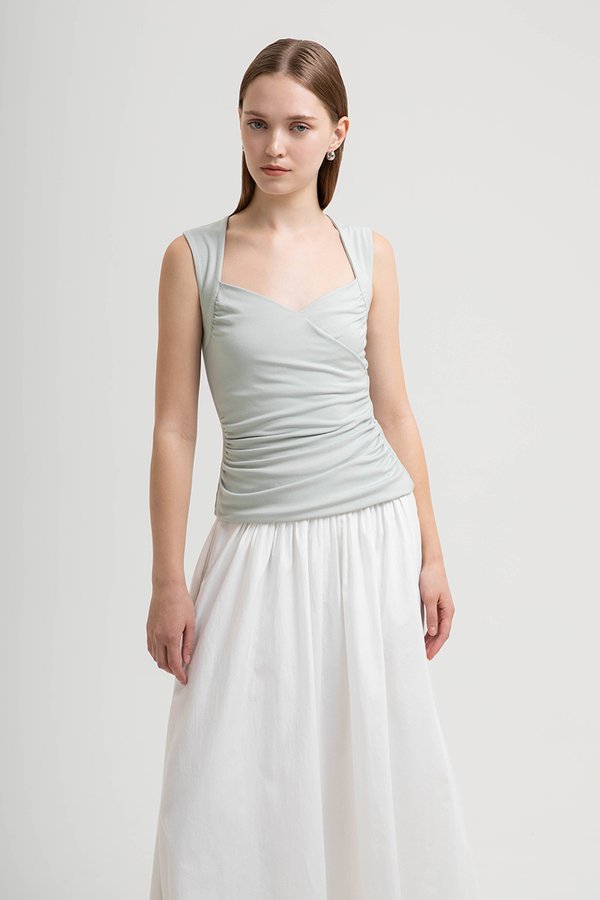 VALERIN SWEET HEART RUCHED TOP