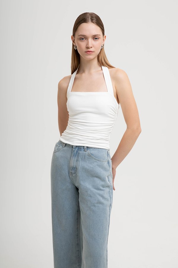 KELLY PADDED HALTER MODAL TOP