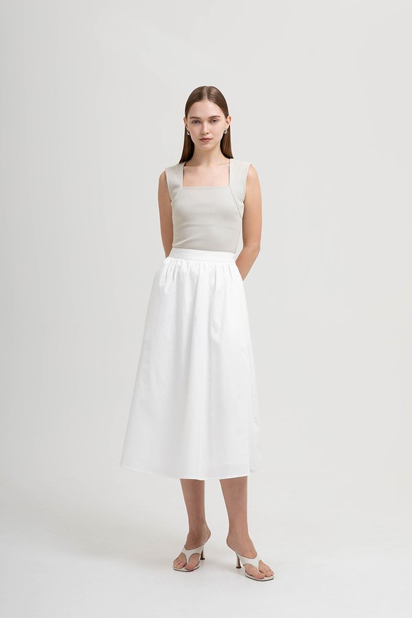 WENDIE FLARE MIDI SKIRT