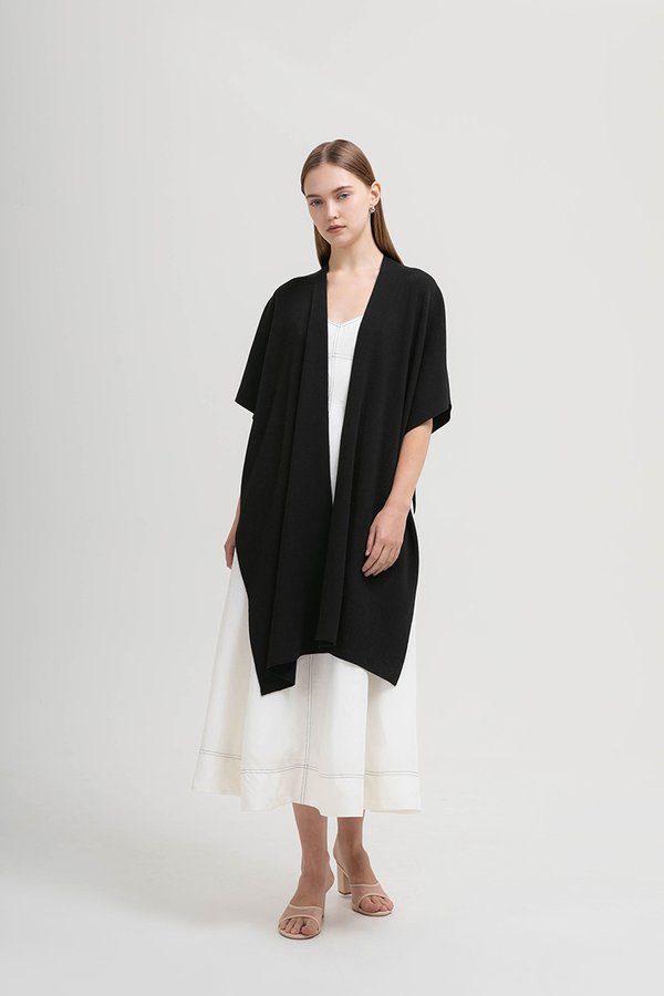 CLAUDELLE KNIT SHAWL WRAP CARDIGAN