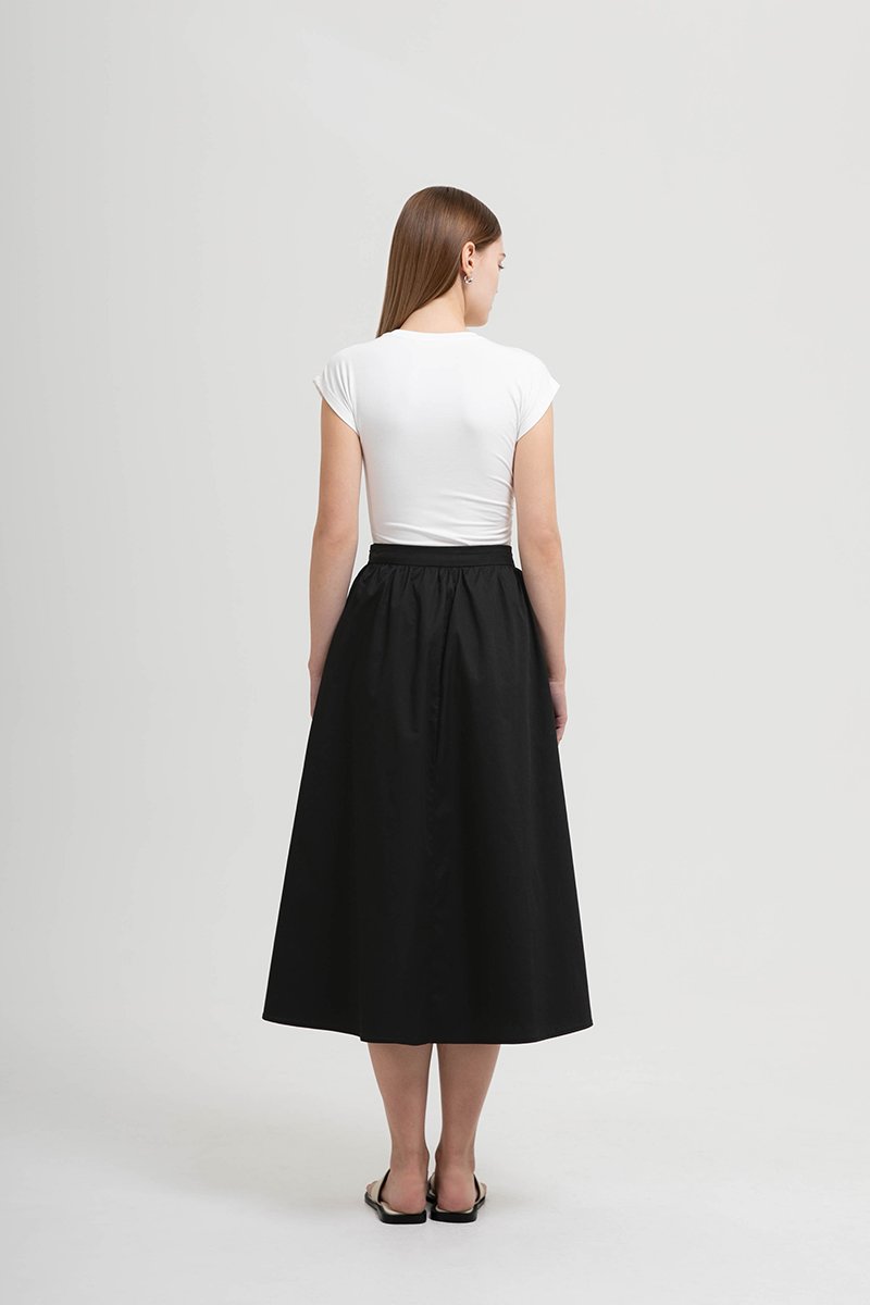 WENDIE FLARE MIDI SKIRT