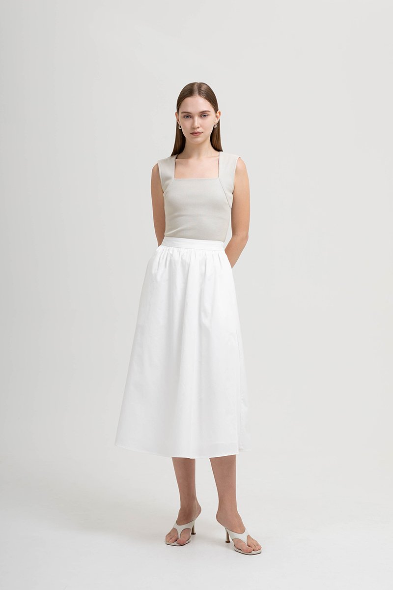 WENDIE FLARE MIDI SKIRT