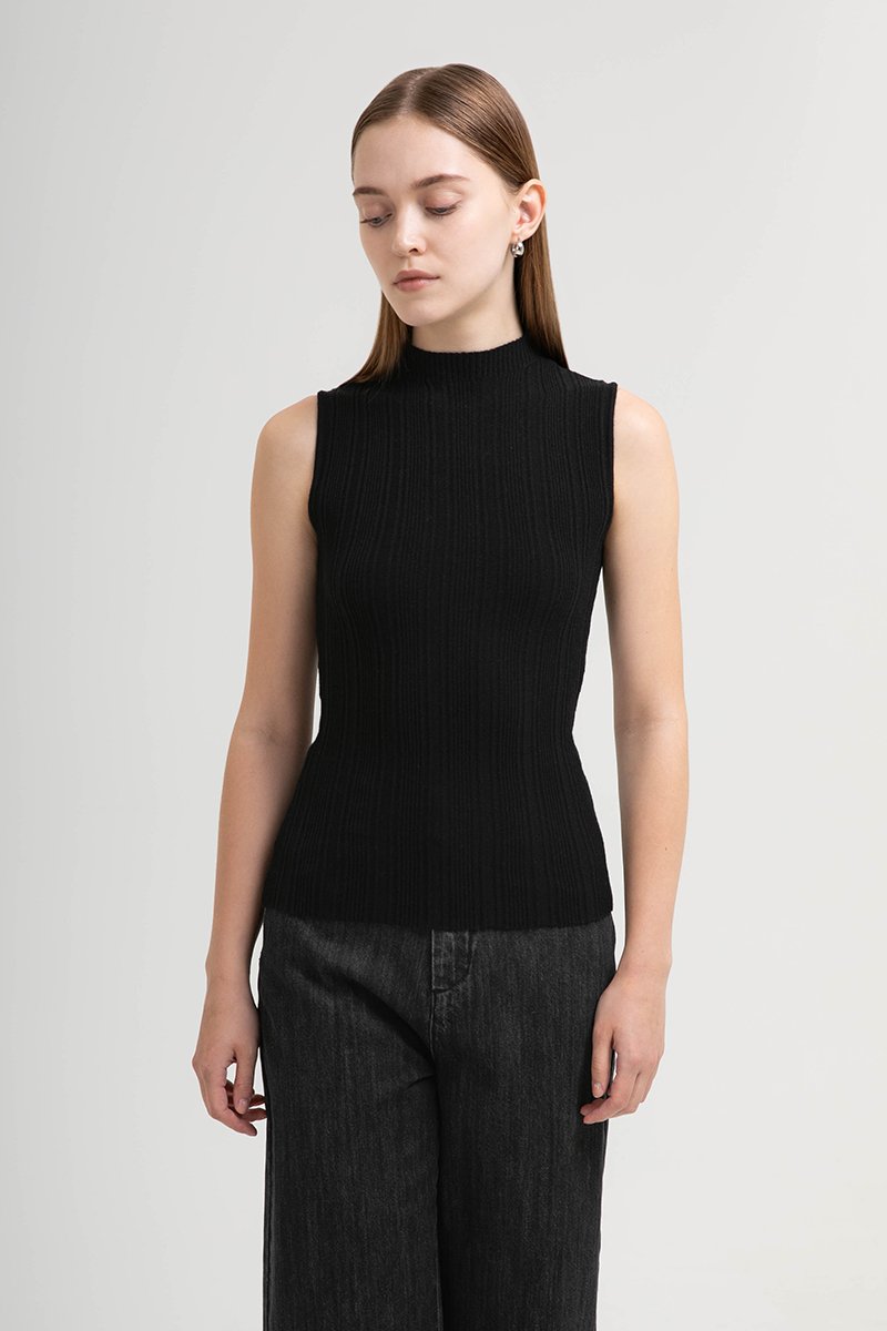 HELDA MOCK NECK KNIT TOP