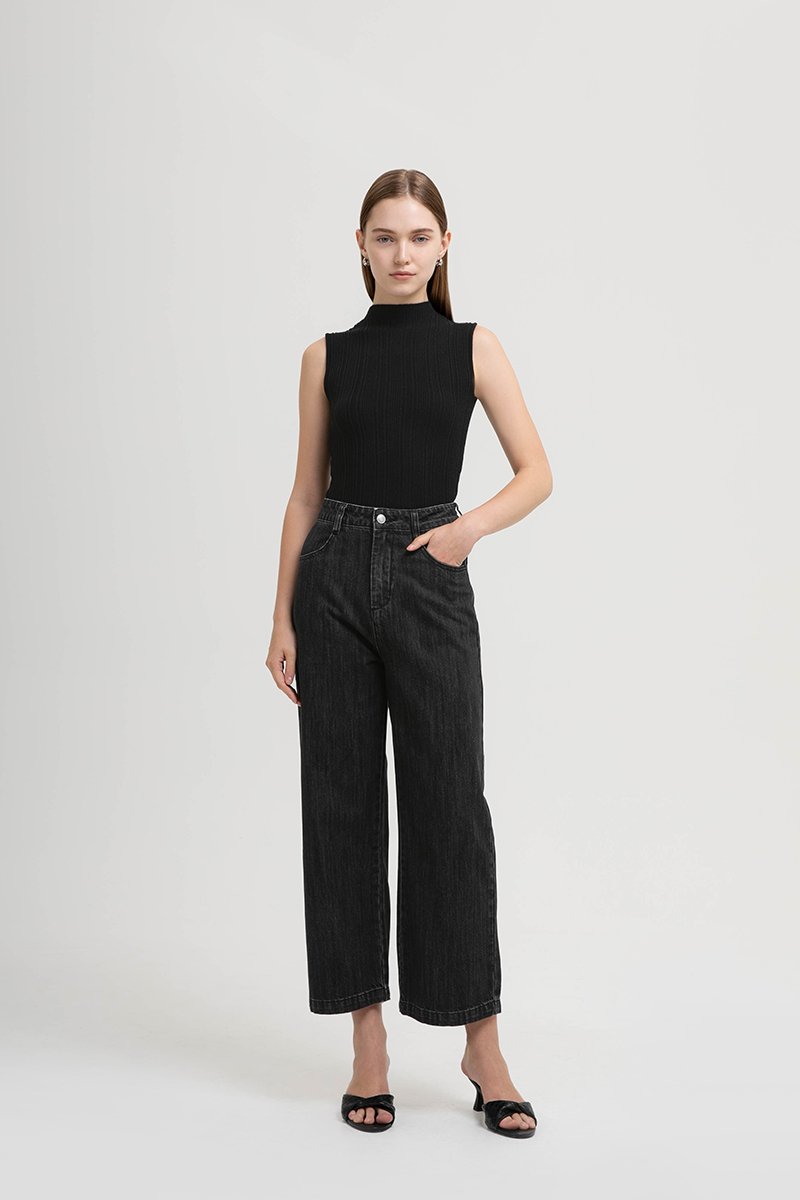 HELDA MOCK NECK KNIT TOP