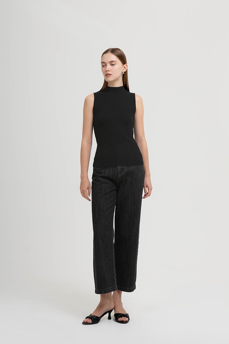 HELDA MOCK NECK KNIT TOP