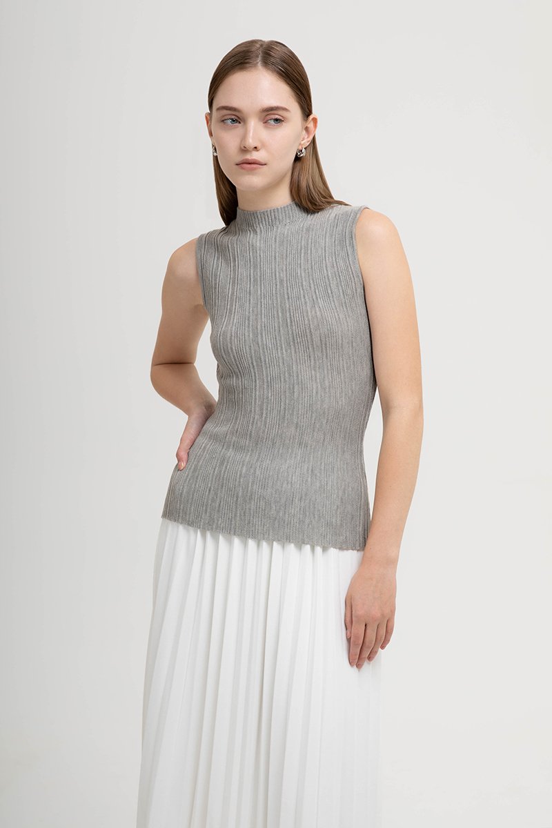 HELDA MOCK NECK KNIT TOP