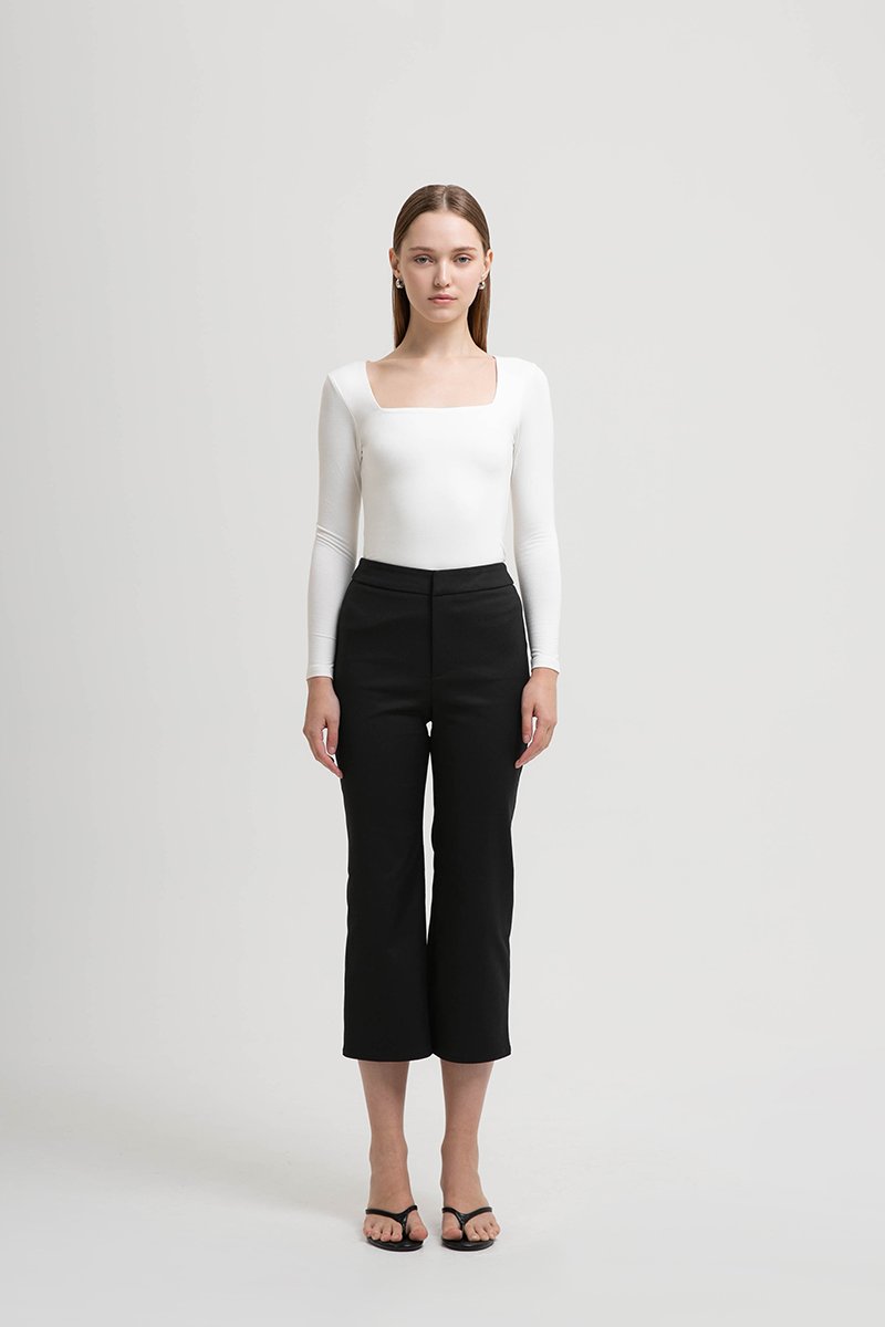 LEONA HIGH WAISTED CROPPED PANTS