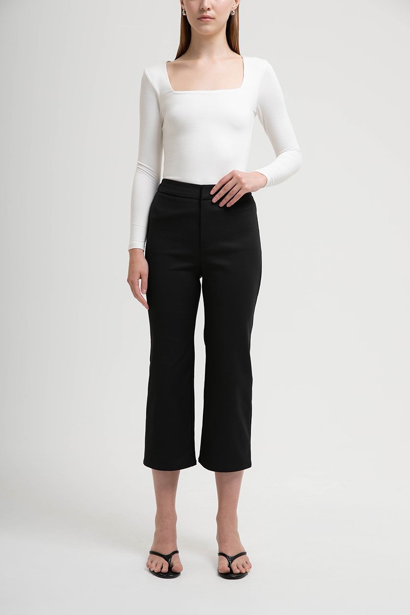 LEONA HIGH WAISTED CROPPED PANTS