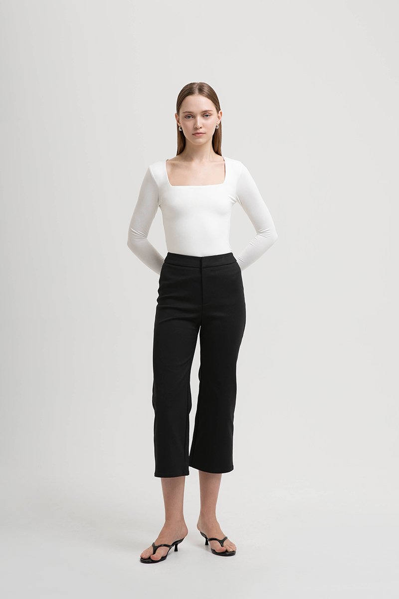 LEONA HIGH WAISTED CROPPED PANTS