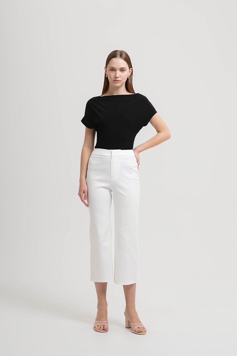 LEONA HIGH WAISTED CROPPED PANTS