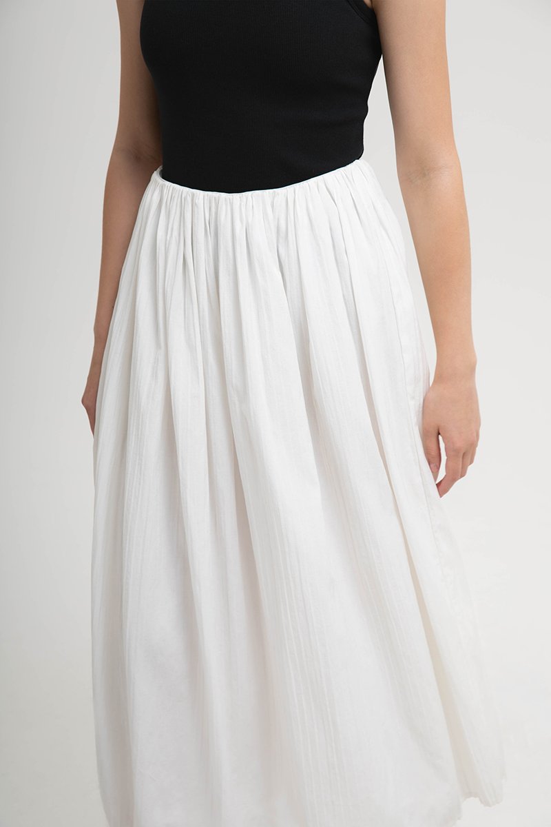 MARGO ELASTICATED PLEATED SKIRT