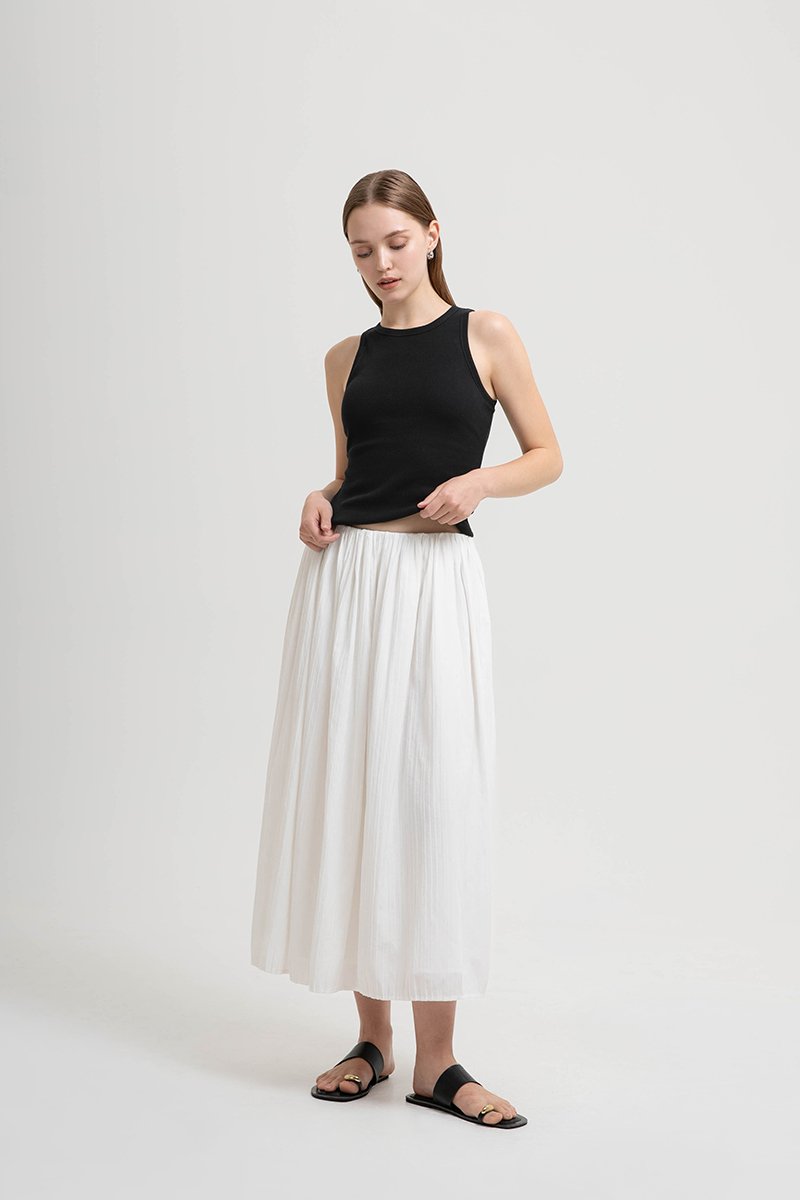 MARGO ELASTICATED PLEATED SKIRT