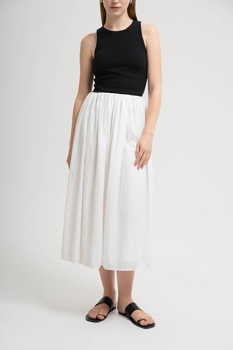 MARGO ELASTICATED PLEATED SKIRT