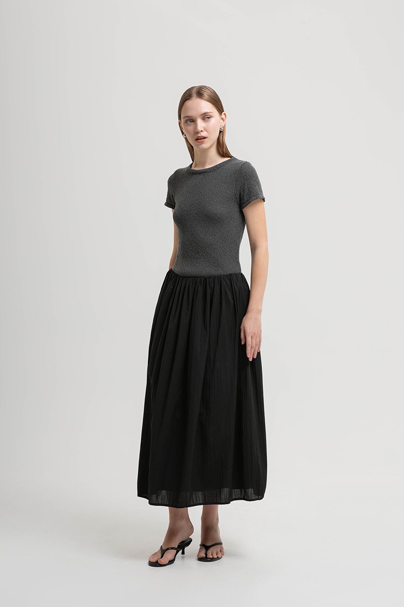 MARGO ELASTICATED PLEATED SKIRT
