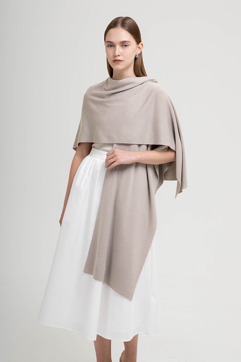 CLAUDELLE KNIT SHAWL WRAP