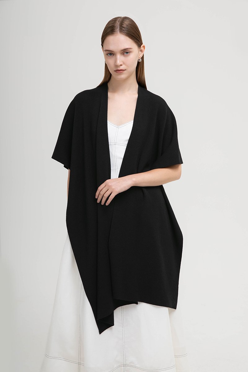 CLAUDELLE KNIT SHAWL WRAP