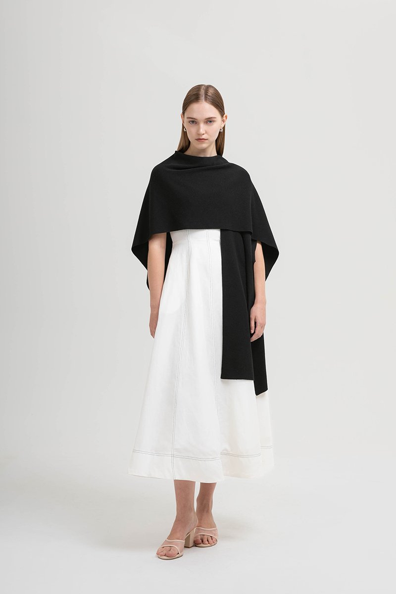 CLAUDELLE KNIT SHAWL WRAP