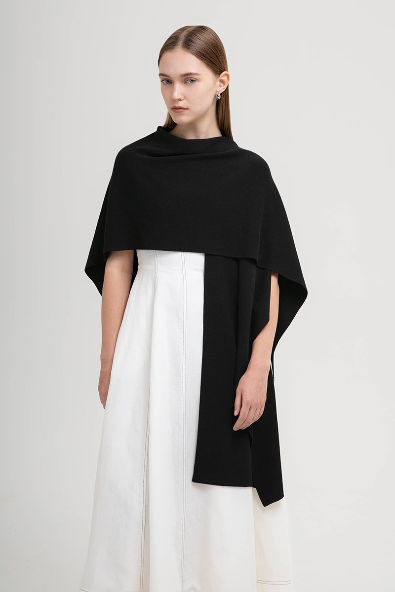 CLAUDELLE KNIT SHAWL WRAP