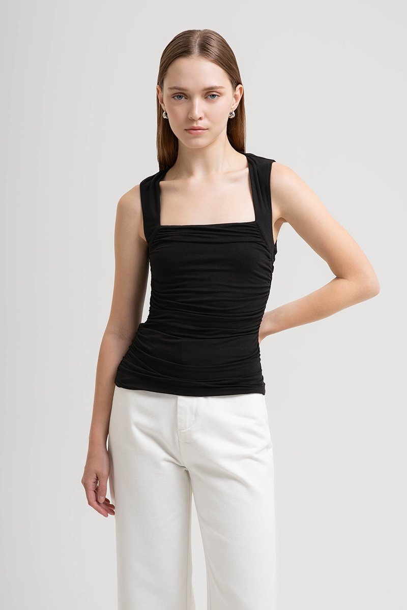BETTY RUCHED MODAL TOP