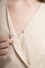 BETH WRAP LINEN TOP
