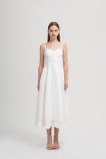 BEVERLY CONTRAST CAMI LINEN DRESS