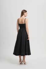 BEVERLY CONTRAST CAMI LINEN DRESS