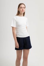ELLERY RUCHED MODAL TEE