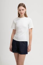 ELLERY RUCHED MODAL TEE