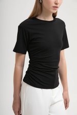 ELLERY RUCHED MODAL TEE