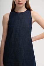 MACEY SHIFT DENIM MINI DRESS