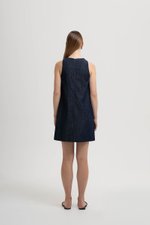 MACEY SHIFT DENIM MINI DRESS