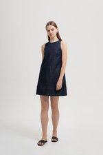 MACEY SHIFT DENIM MINI DRESS