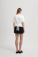 SOFIANA BATWING TIE BACK TOP