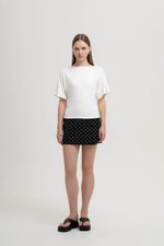 SOFIANA BATWING TIE BACK TOP