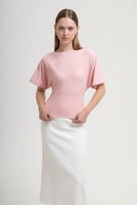 SOFIANA BATWING TIE BACK TOP