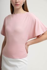 SOFIANA BATWING TIE BACK TOP