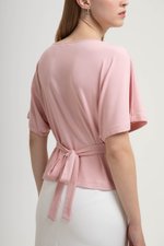 SOFIANA BATWING TIE BACK TOP