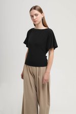 SOFIANA BATWING TIE BACK TOP