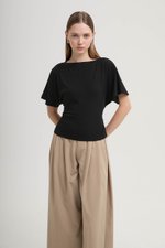 SOFIANA BATWING TIE BACK TOP