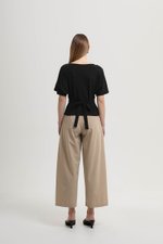 SOFIANA BATWING TIE BACK TOP