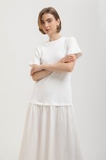 VERONA TEE DROP WAIST MIDI DRESS