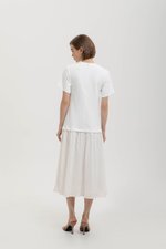 VERONA TEE DROP WAIST MIDI DRESS