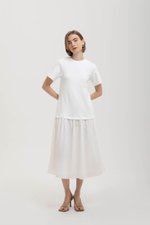 VERONA TEE DROP WAIST MIDI DRESS
