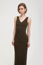 IRIS PLEATED MIDI DRESS