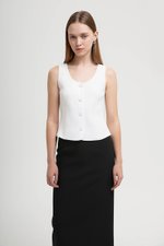 EMMA SCOOP NECK VEST TOP